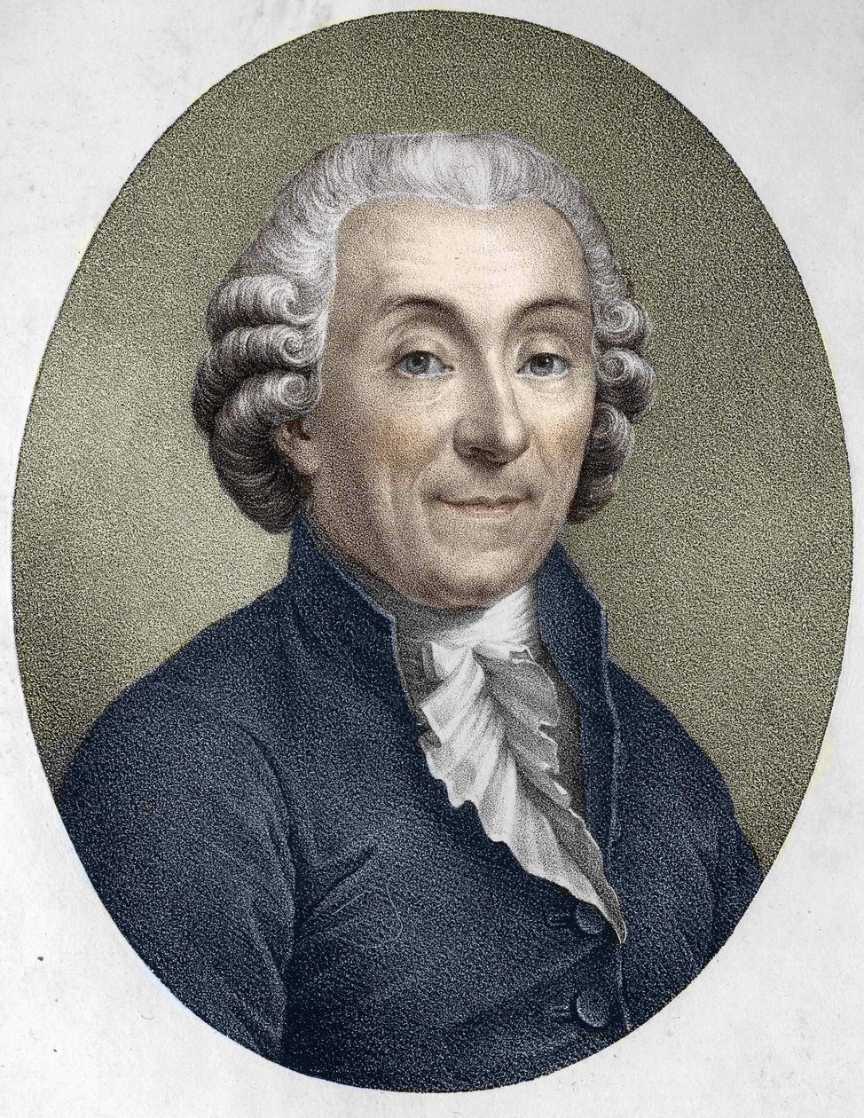 portrét Gabriela Bonnota de Mably. Francouzský moralista, historik a ekonom (1709 až 1785). od Unknown artist