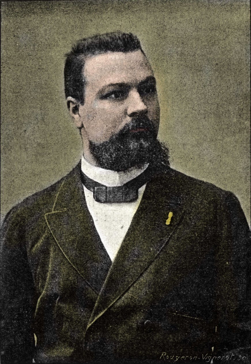 portrét Gerarda Encausse, známého jako Papus okultista, spoluzakladatel řádu Martinistů (1865-1916). od Unknown artist