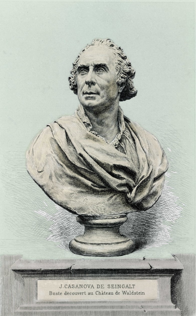portrét Giovanniho Giacoma Casanovy (1725-1798), italského dobrodruha a spisovatele. od Unknown artist