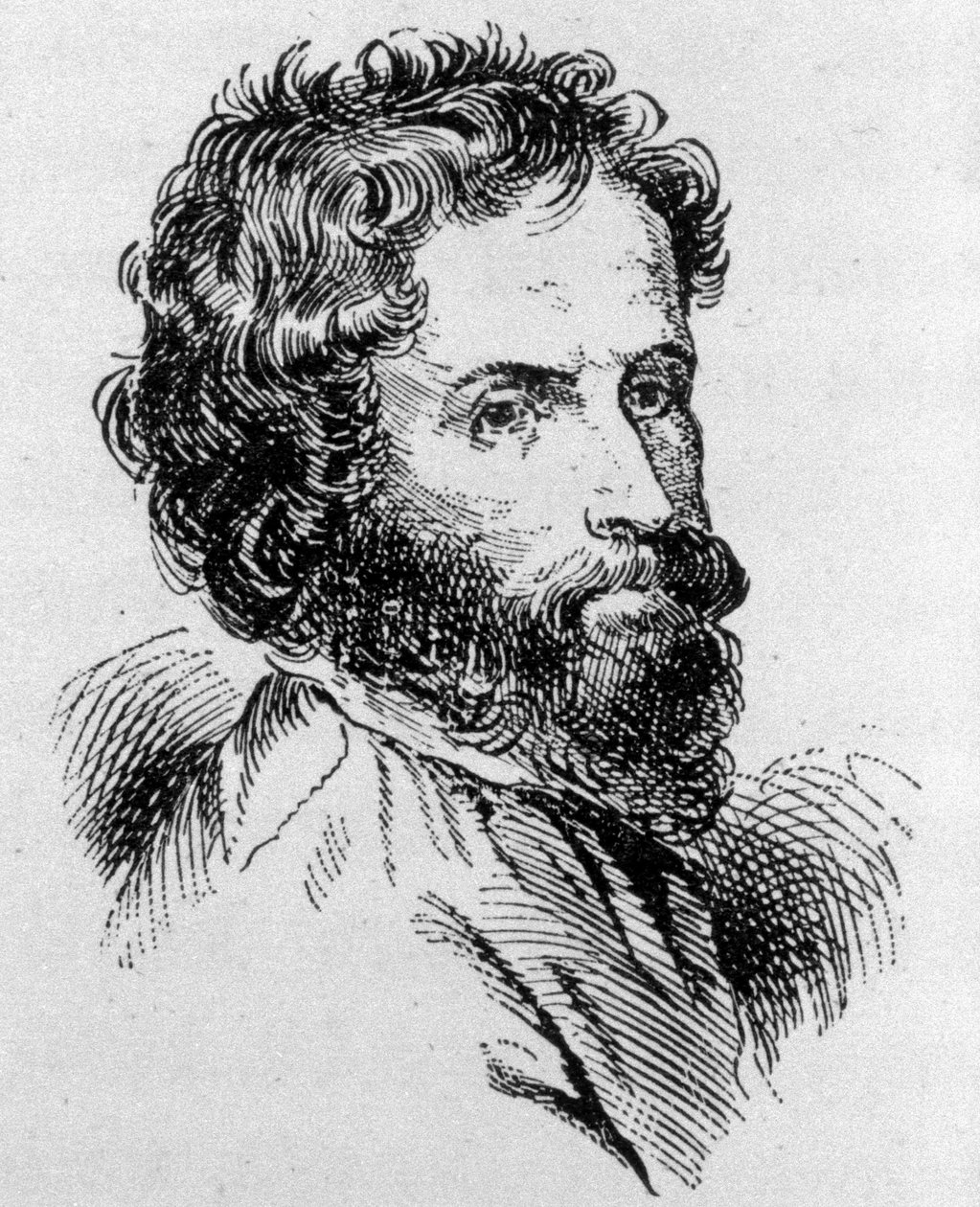portrét Ignaze Moschelese (1794 - 1870). od Unknown artist