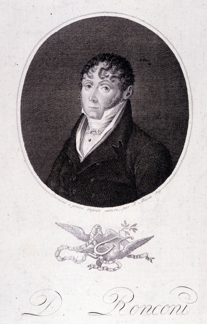 portrét italského tenoristy Domenica RONCONIHO od Unknown artist