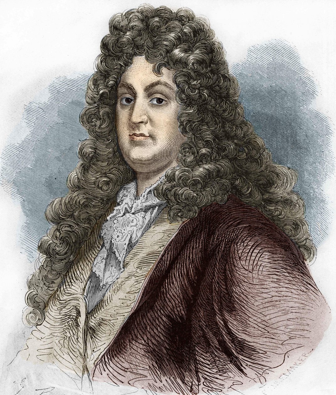 portrét Jeana Racina (1639-1699), francouzského tragického básníka. od Unknown artist