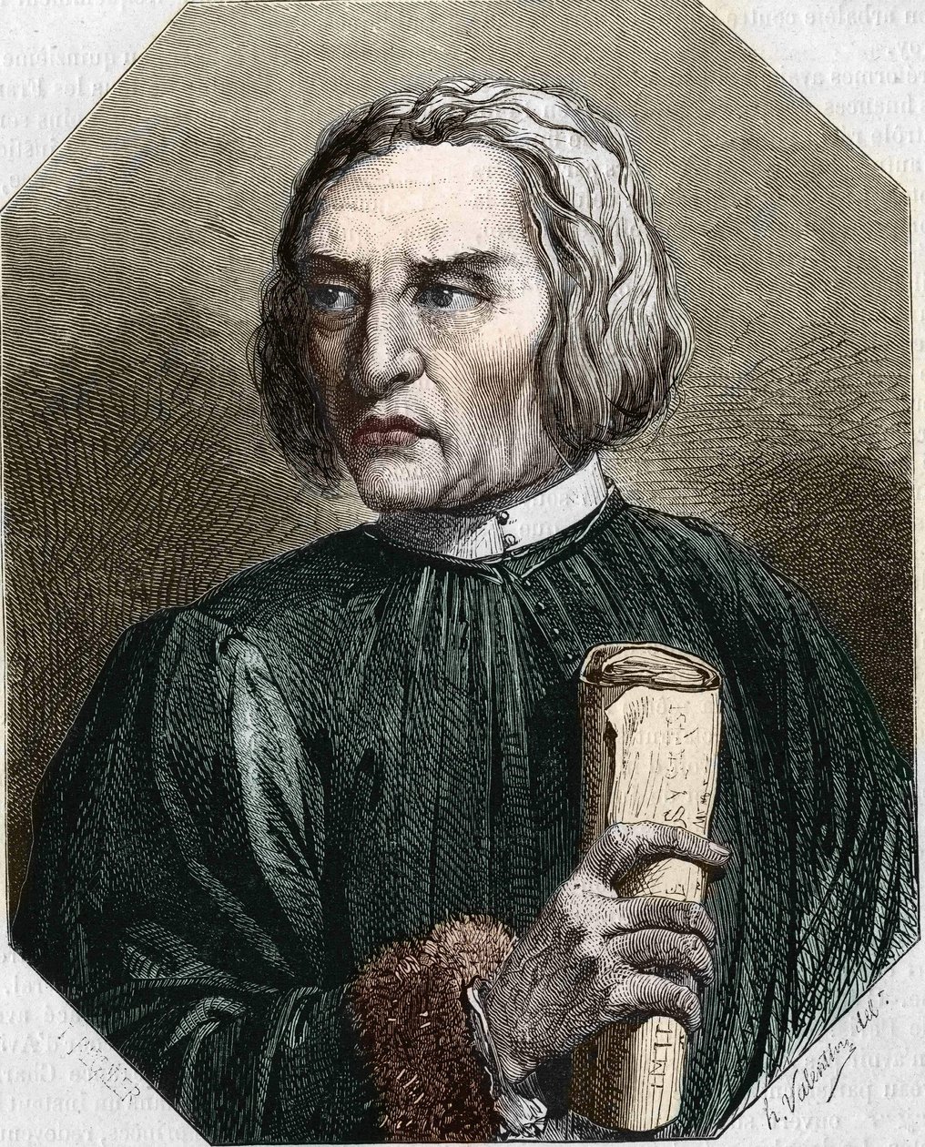 portrét Jean de Gerson. Francouzský teolog (1363 až 1429). od Unknown artist