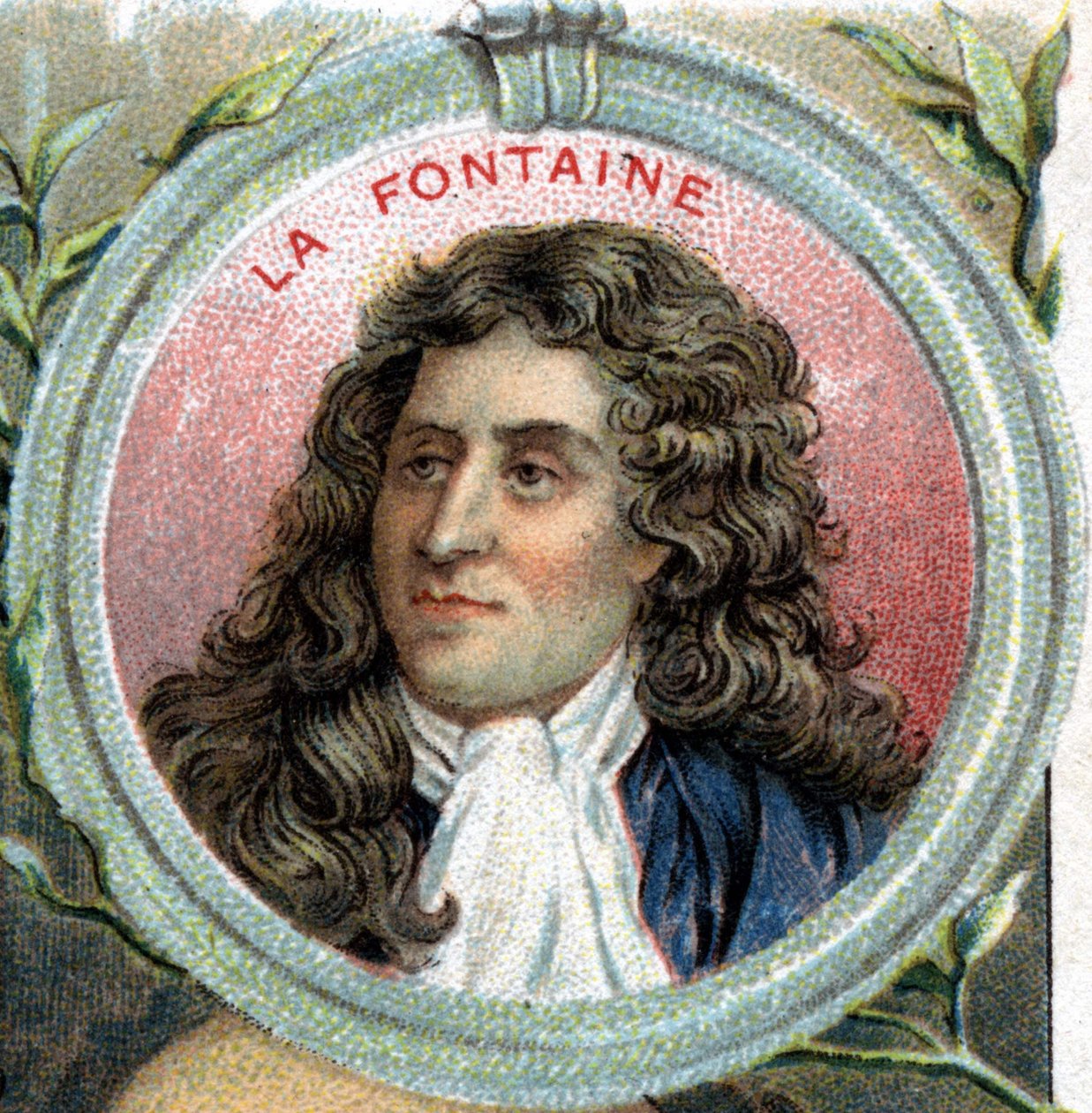 portrét Jean de La Fontaine. Francouzský spisovatel (1621 1695). od Unknown artist
