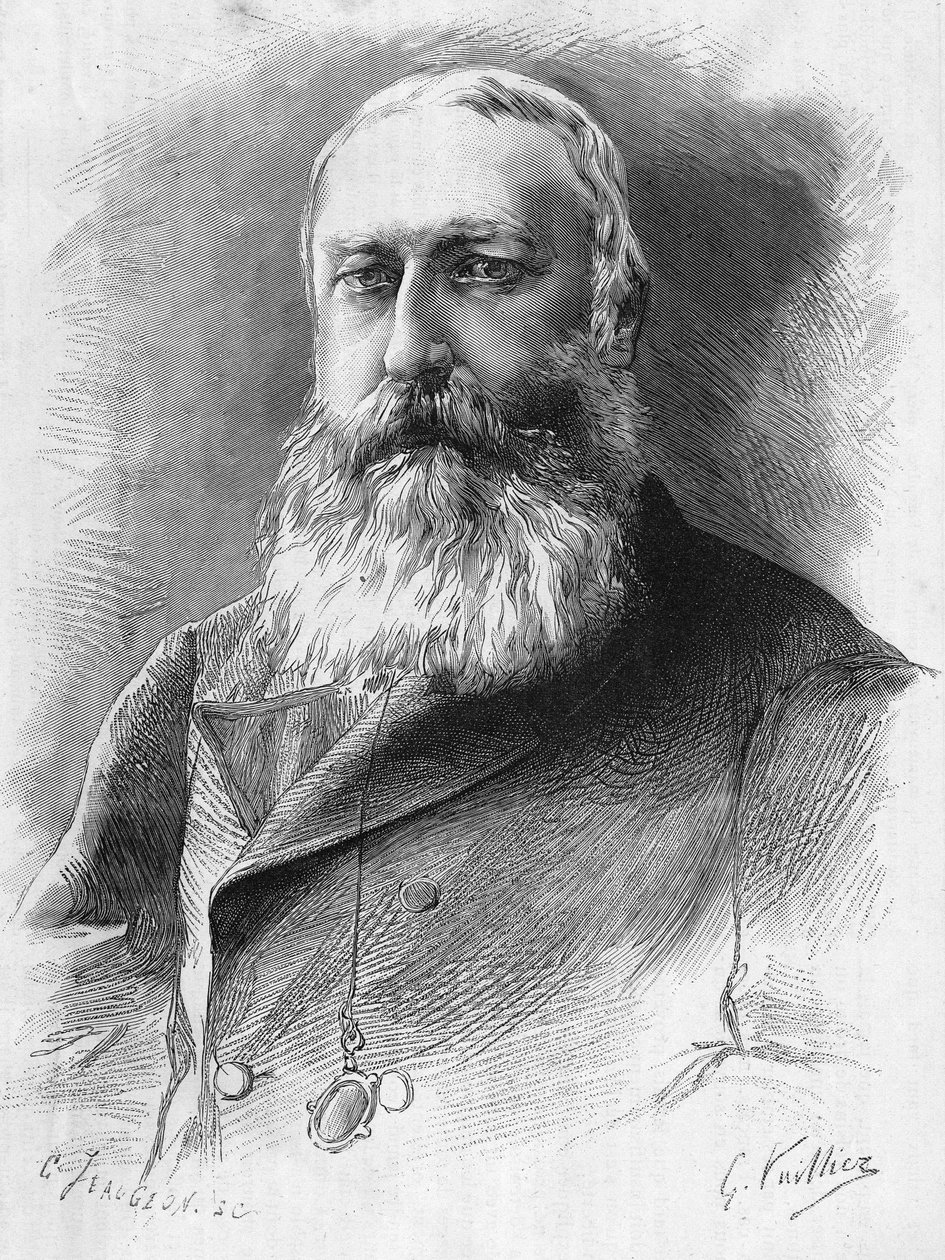 portrét Leopolda II. (1835 až 1909). Král Belgičanů (1865-1909). od Unknown artist