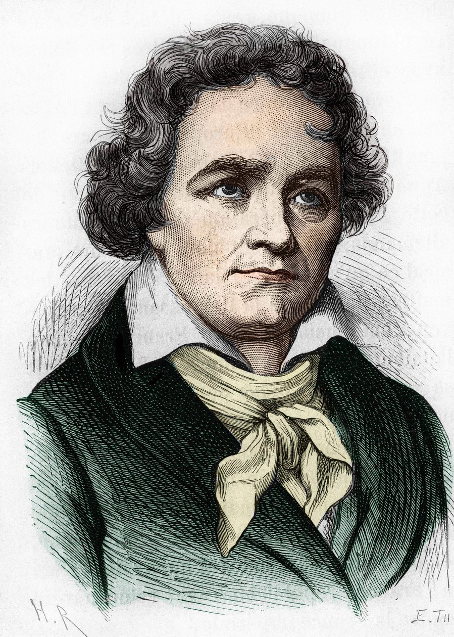 portrét Ludwiga van Beethovena. Německý skladatel (1770 až 1827). od Unknown artist