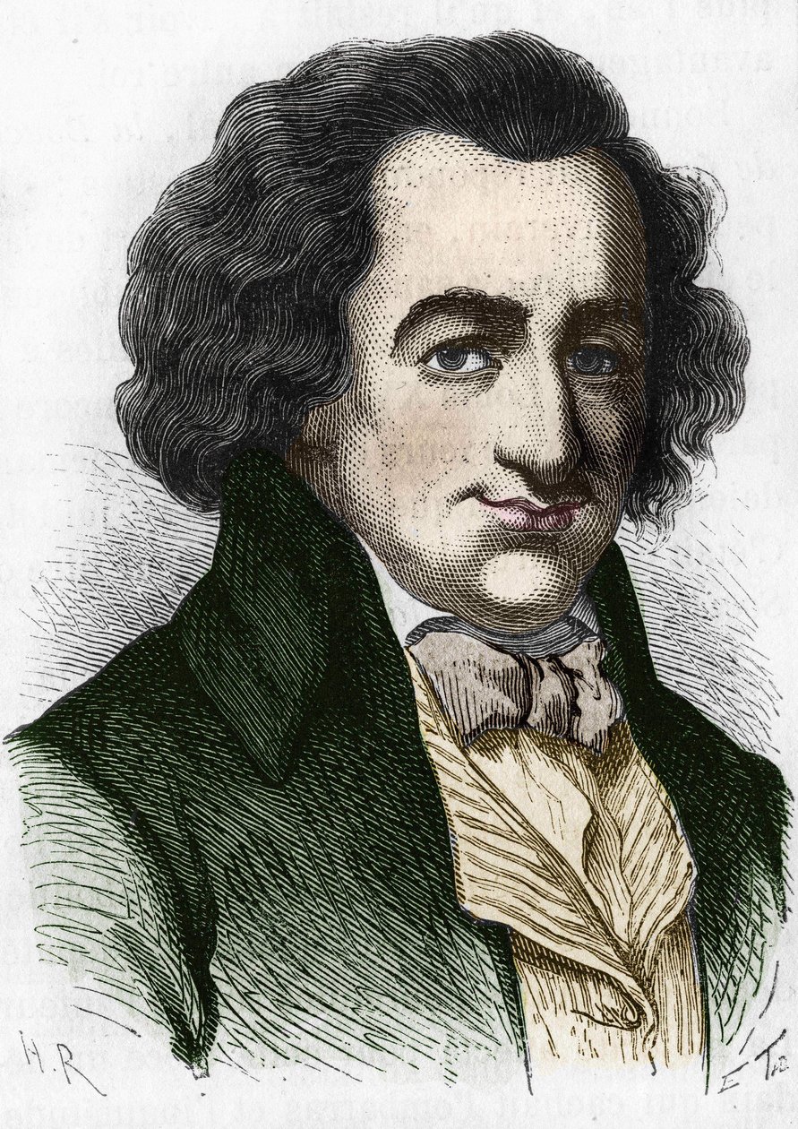 portrét Thomase Painea (1737-1809), britského spisovatele a politika. od Unknown artist
