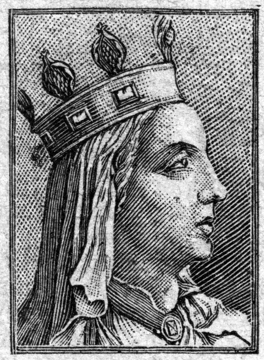 portrét Ultrogothe manželky krále Childeberta I., který zemřel v roce 559. od Unknown artist