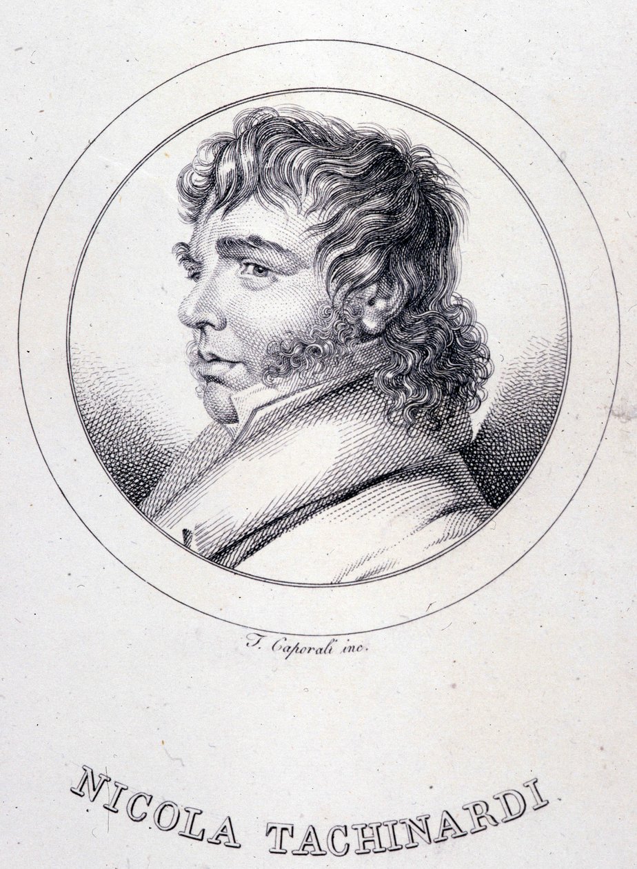 portrét italského tenoristy Tachinardiho (Nicola Tacchinardi) (Livorno od Unknown artist