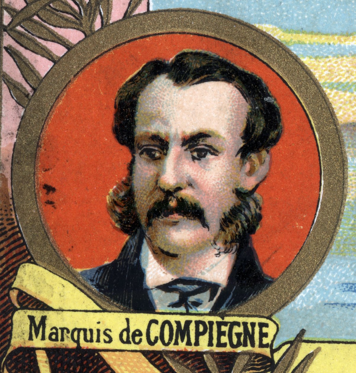 portrét markýze de Compiegne (Louis Eug¿ne Henri Dupont), francouzský cestovatel 1846-1877. od Unknown artist