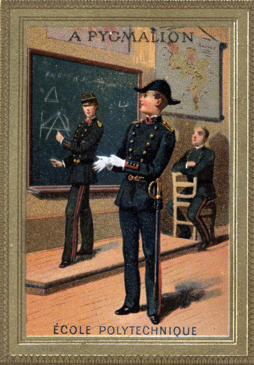 studenti Ecole Polytechnique. Chromolitografie. Konec 19. století. od Unknown artist