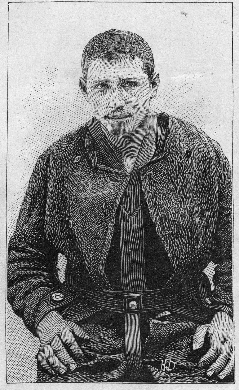 anarchistický Caserio Santo atentátník prezidenta Sadiho Carnota (1837-1894). od Unknown artist