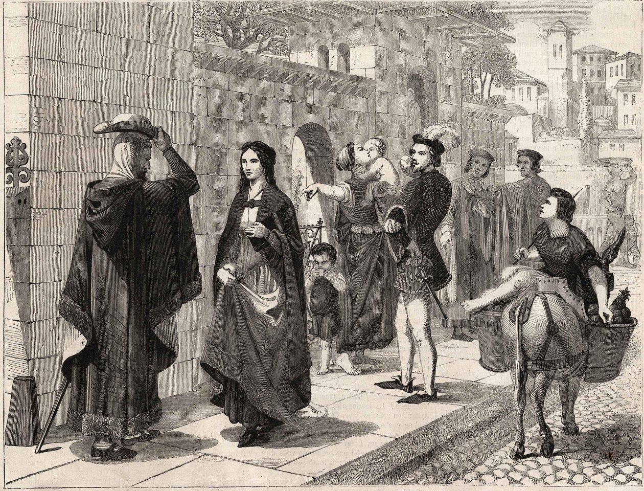 první setkání Laure (Laura de Noves od Unknown artist