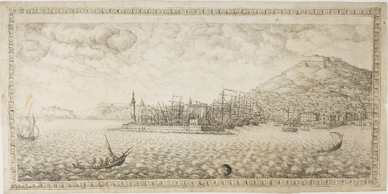 Neapolský přístav od Unknown Italian
