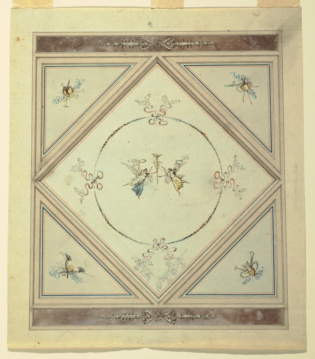 Kresba, strop ložnice, 1820-23 od Unknown artistUnknown artist