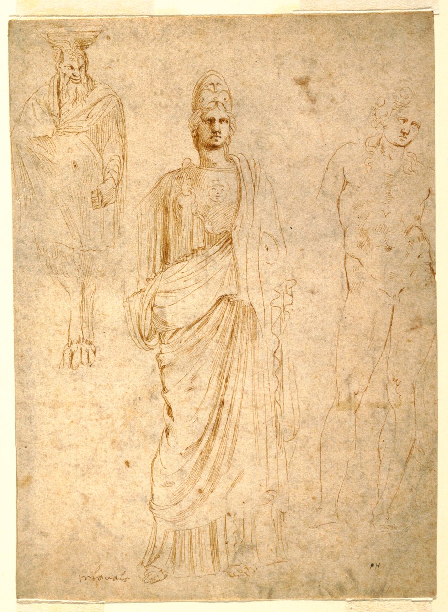 Kresba, Klasické postavy, asi 1550 od Unknown artistUnknown artist