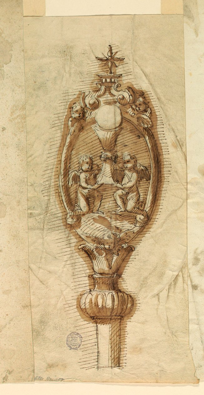Kresba, erb procesní hole, 1600-1650 od Unknown artistUnknown artist