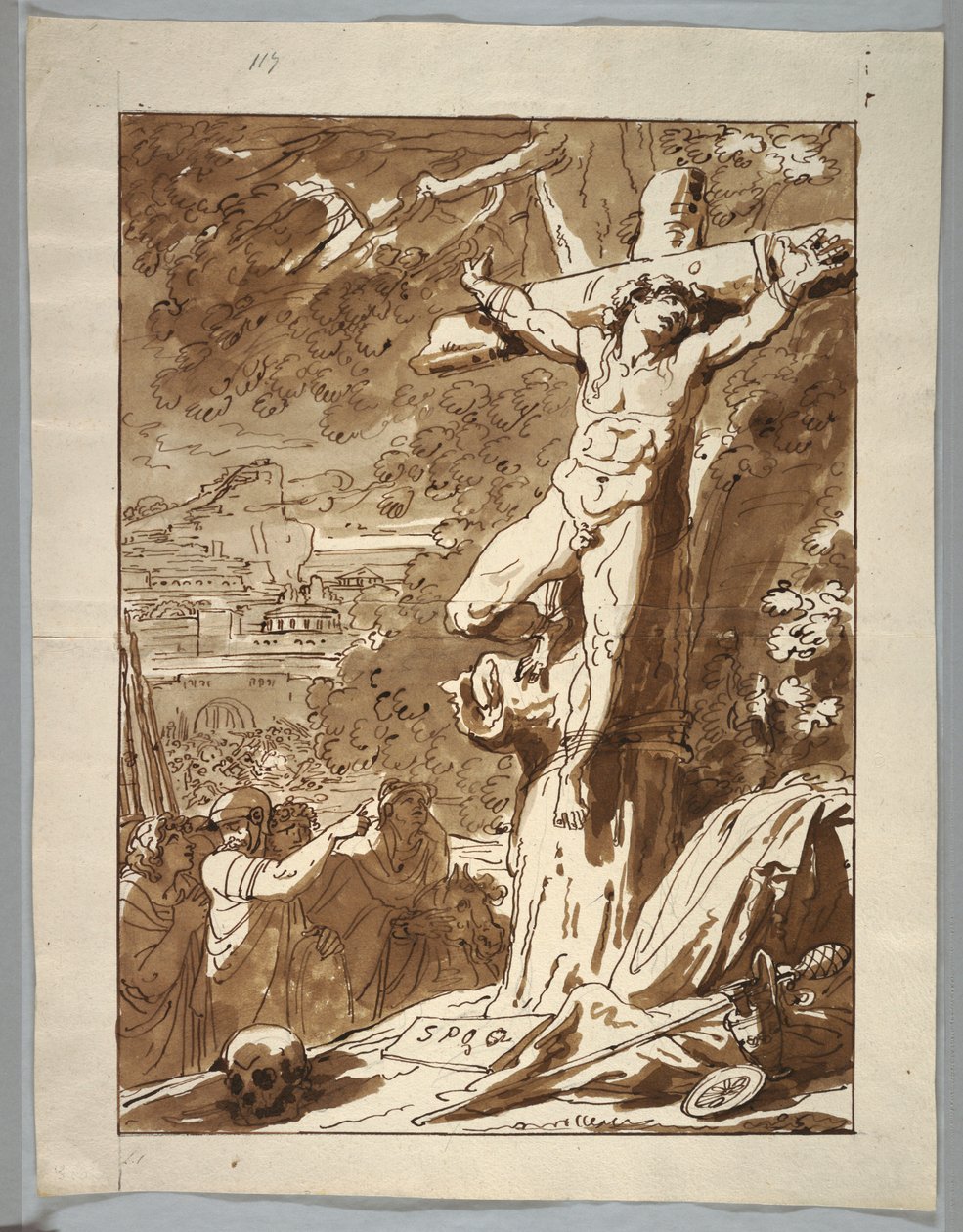 Kresba, Ukřižování, 1815-1825 od Unknown artistUnknown artist