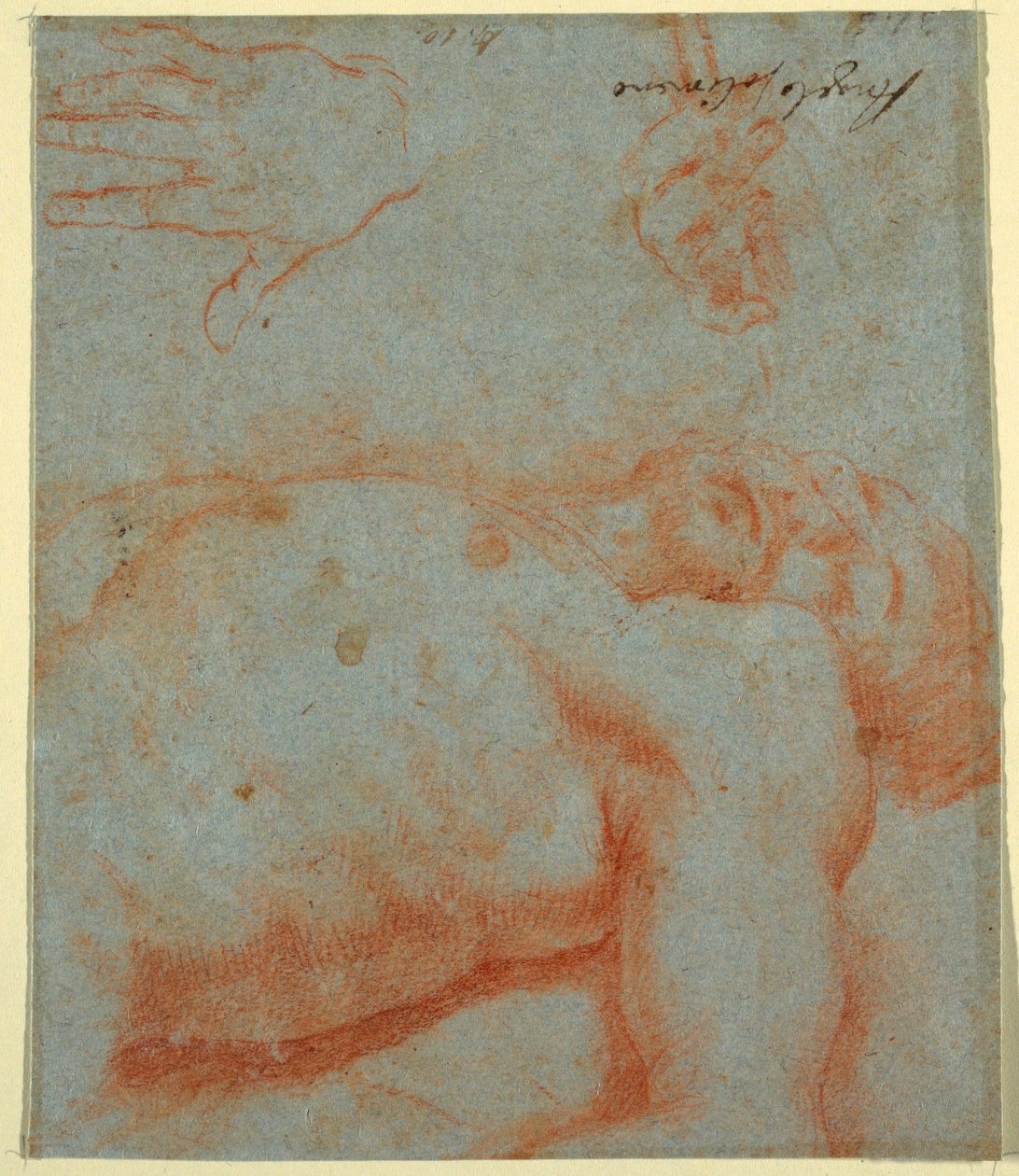 Kresba, Mrtvý Kristus, 17.-počátek 18. století od Unknown artistUnknown artist