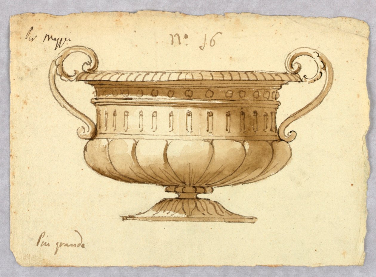 Kresba, návrh mísy, 1780-1820 od Unknown artistUnknown artist