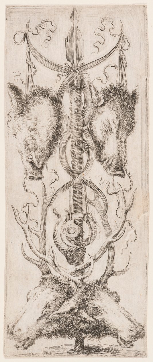 Tisk, Ornamenty nebo grotesky (Grotesque Ornament), asi 1653 od Unknown artistUnknown artist