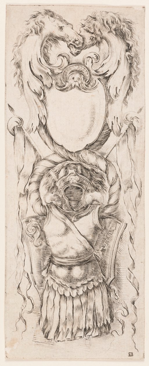 Tisk, Ornamenty nebo grotesky (Grotesque Ornament), asi 1653 od Unknown artistUnknown artist