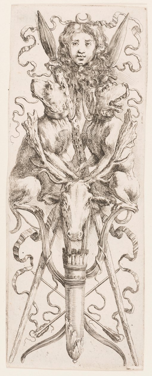 Tisk, Ornamenty nebo grotesky (Grotesque Ornament), asi 1653 od Unknown artistUnknown artist