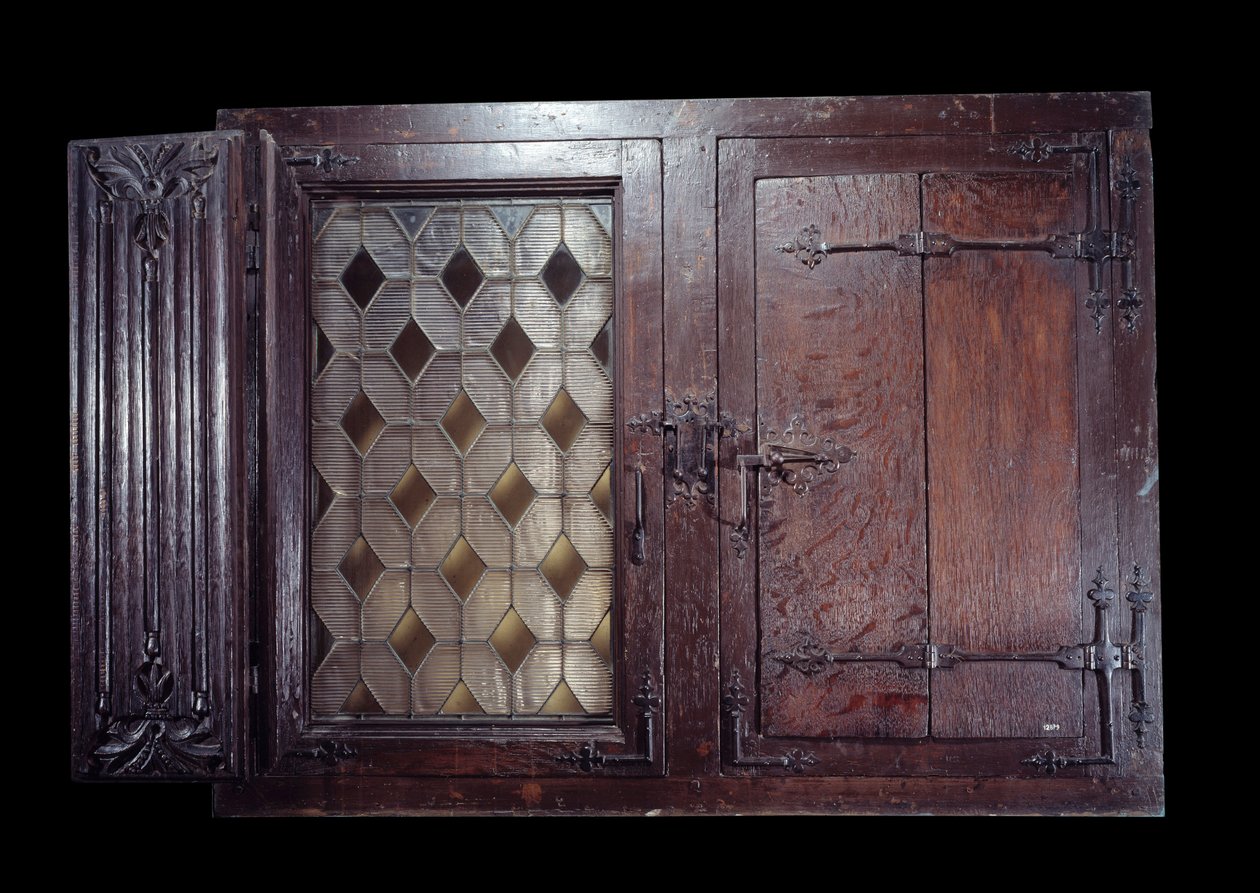 Dřevěné okenní okno z 15. století, Paříž, Musee De Cluny od Unknown artist