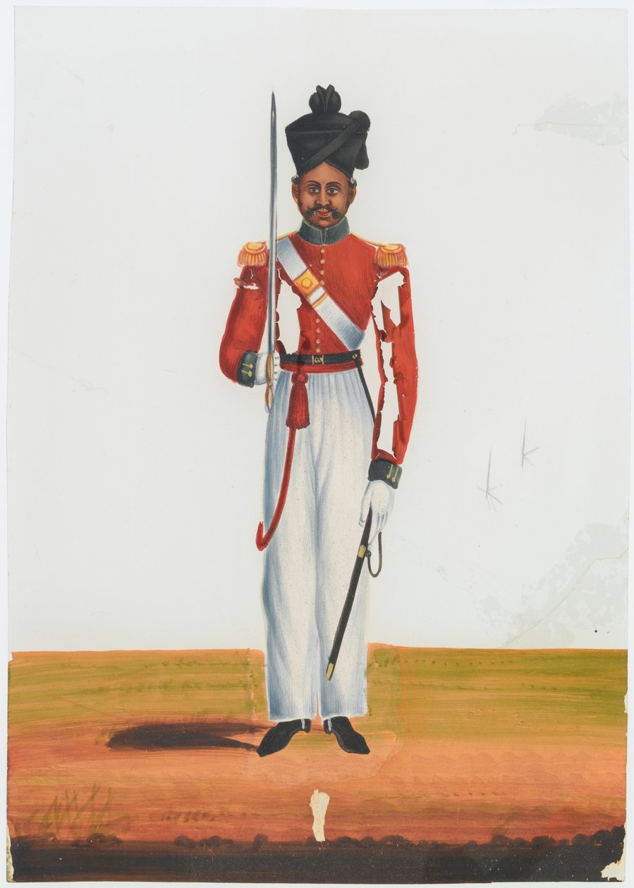 Subadar 2. martinského praporu, armáda Madras od Unknown artist