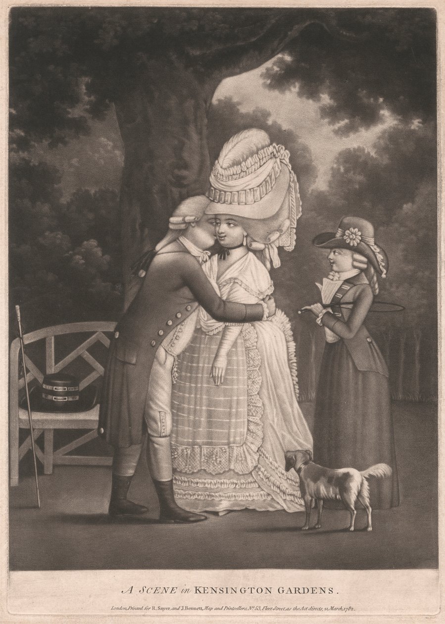 Scéna v Kensington Gardens od Unknown artist
