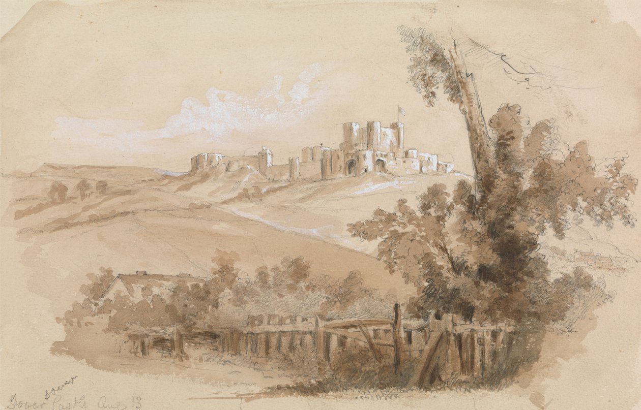 Pohled na zámek Dover od Unknown artist