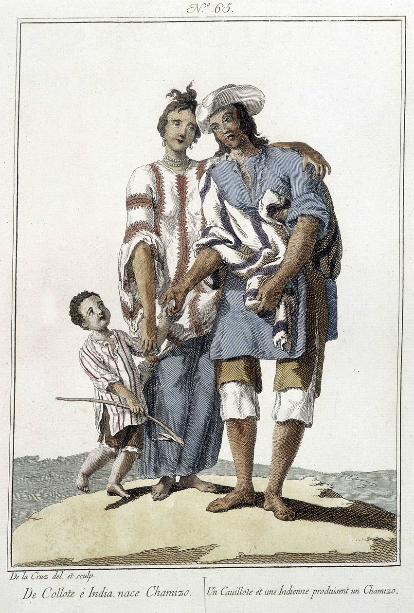 Cauillote a indián zrodí chamizo - rytina od Unknown artist