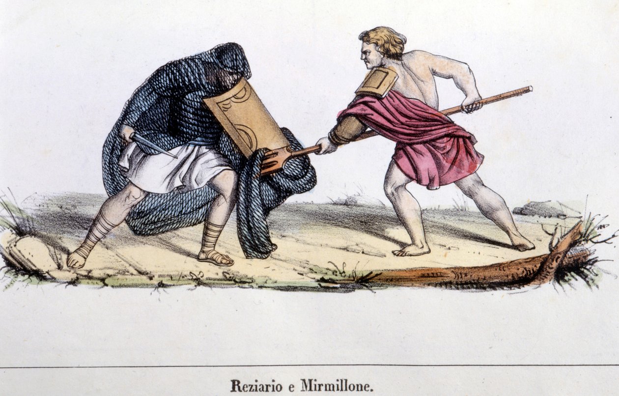 Zápas gladiátorů od Unknown artist