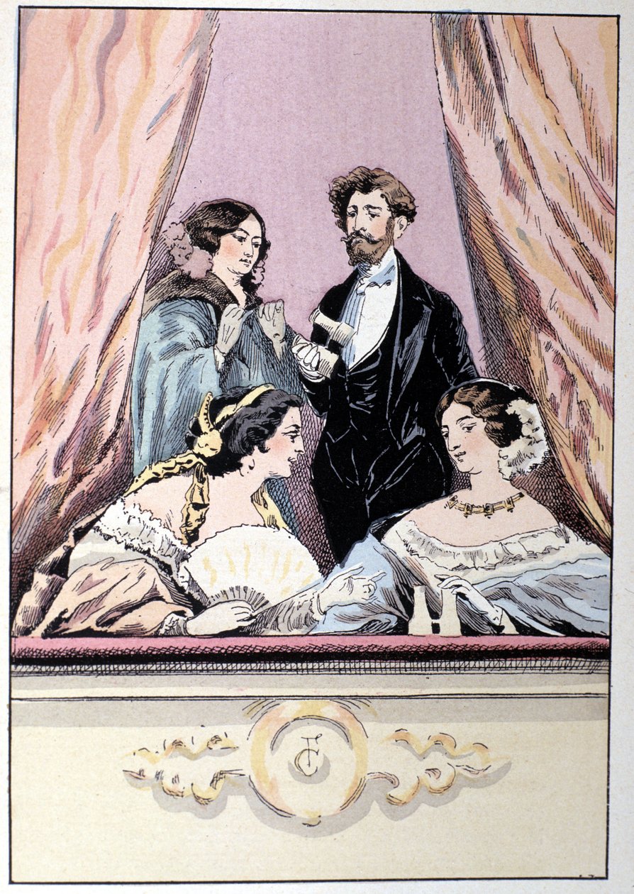 Lóže v Divadle Italů od Unknown artist