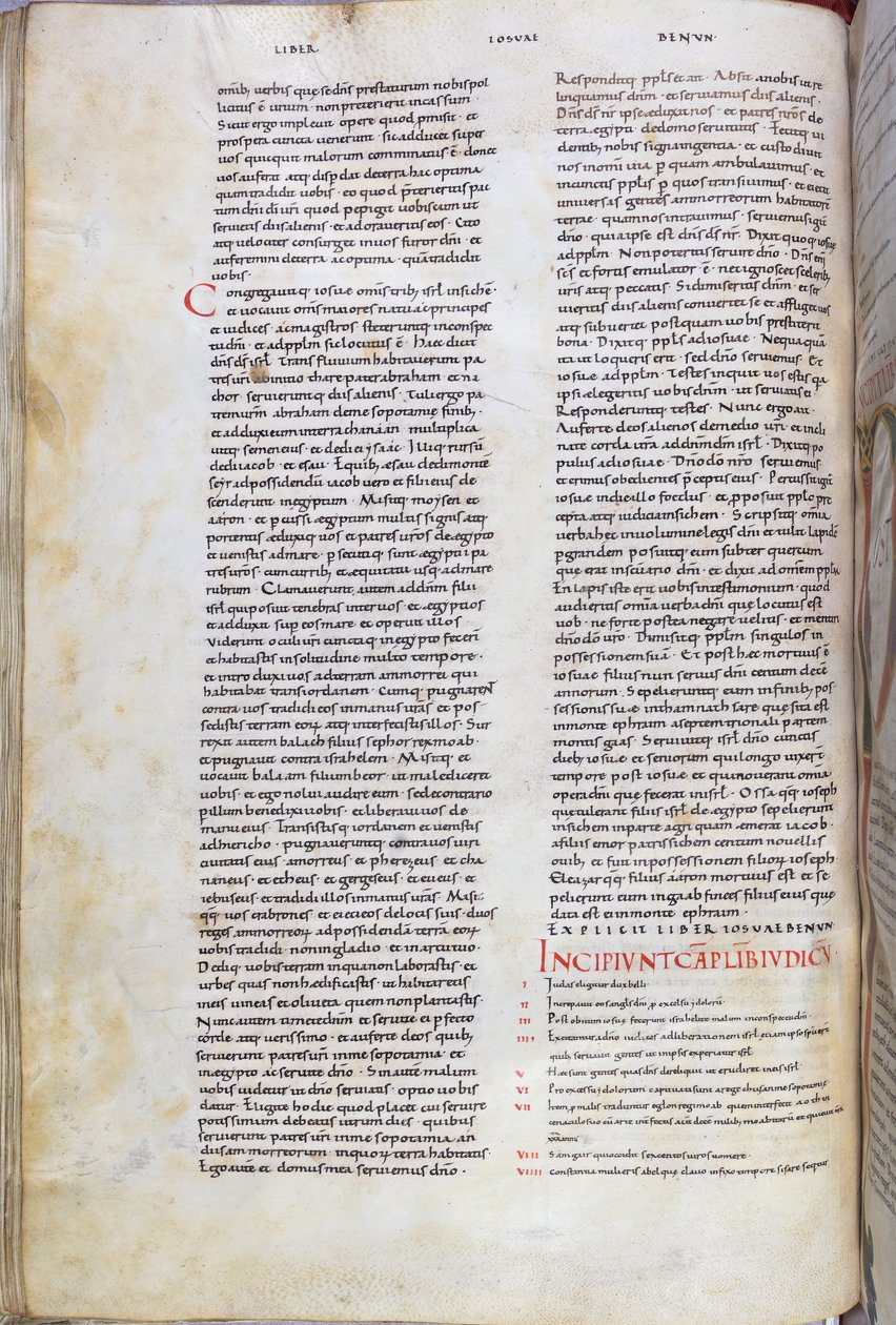Stránka z Bible z 11. století od Unknown artist