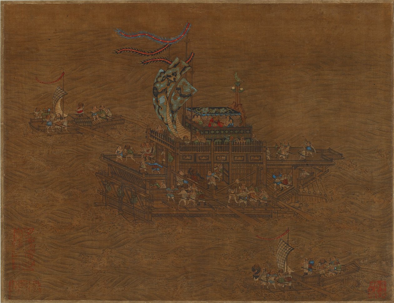 Královská bárka na moři od Unknown artist