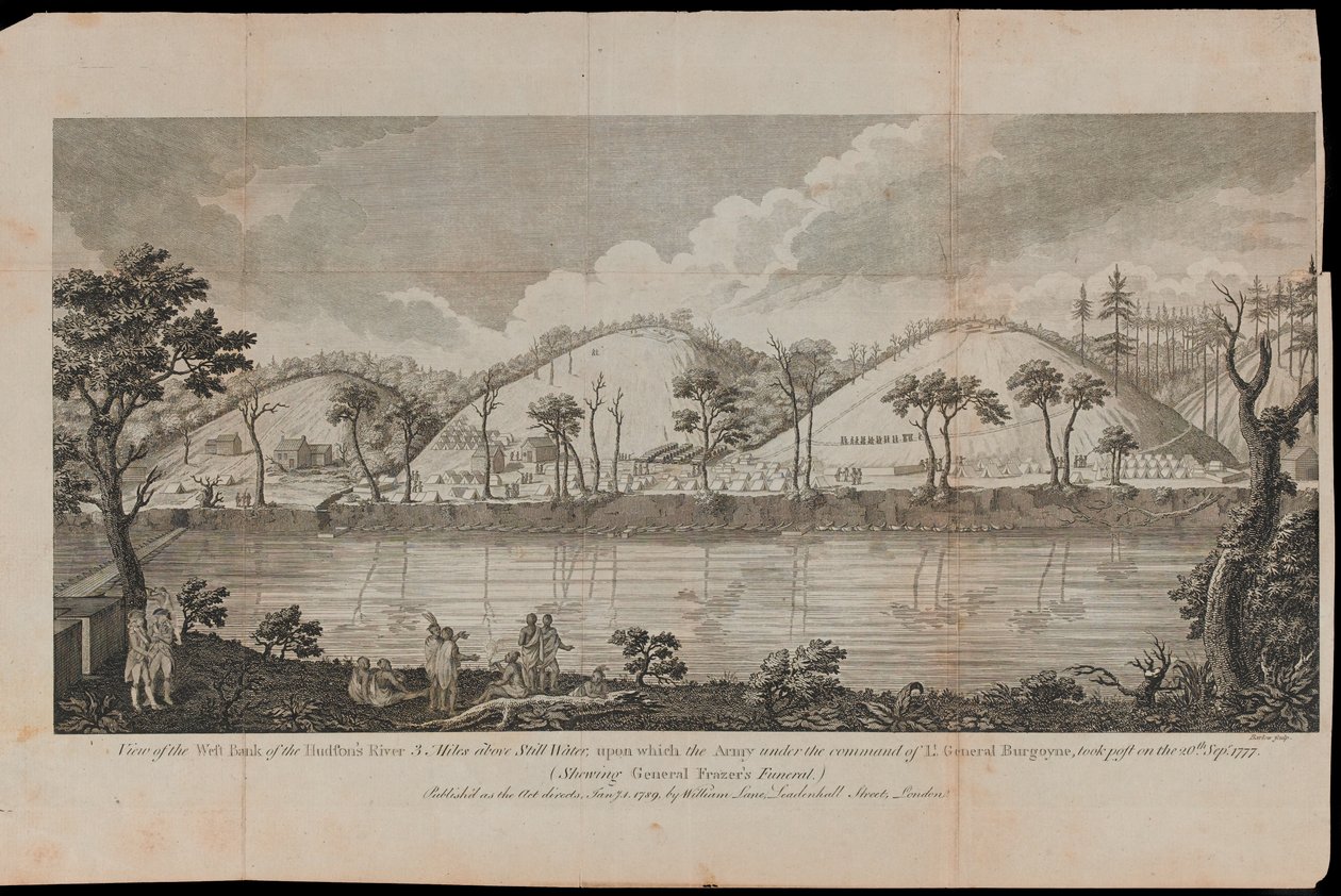 Pohled na řeku Hudson poblíž Stillwater v severní části státu New York od Unknown artist