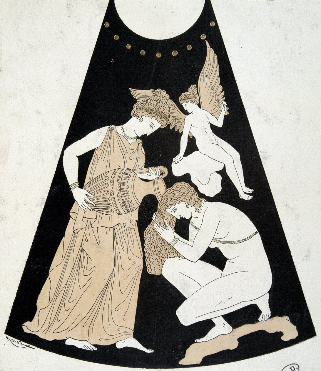 Dámská toaleta - faksimile řecké vázy od Unknown artist