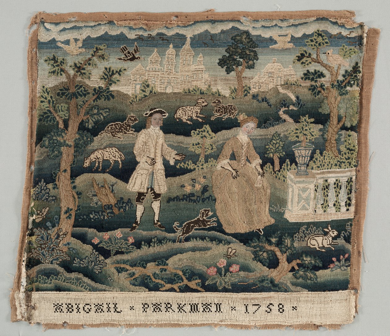 Výšivka Abigail Parkman od Unknown artist