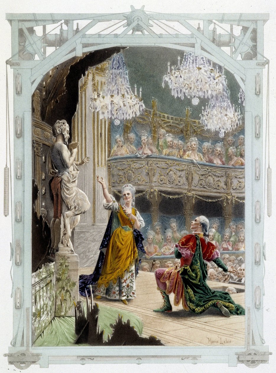 Herci na divadelní scéně - v „“ Kvalitní žena v minulém století““ od Unknown artist