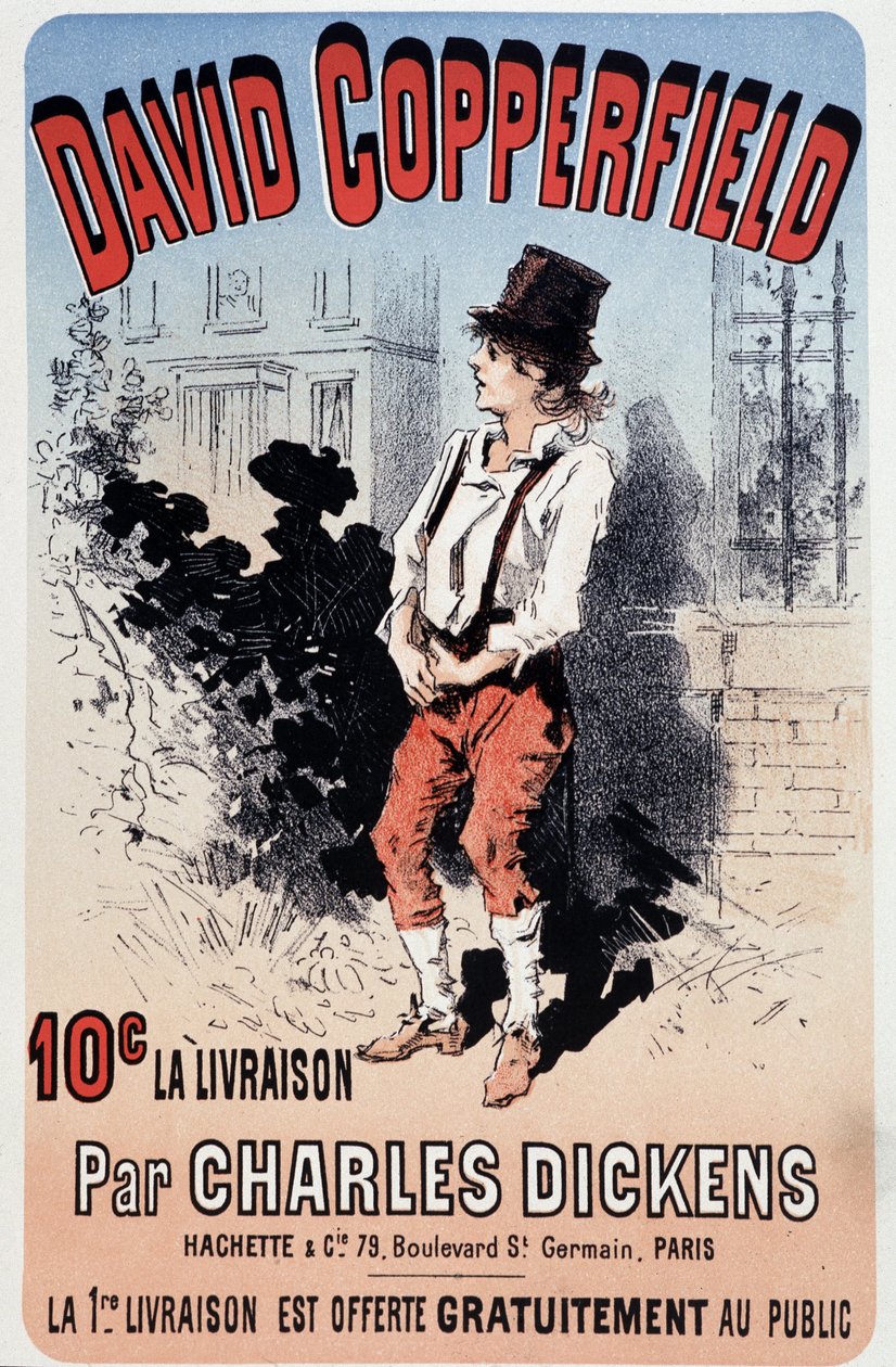 Reklamní plakát k publikaci „David Copperfield“ od Charlese Dickense, v.1890 od Unknown artist