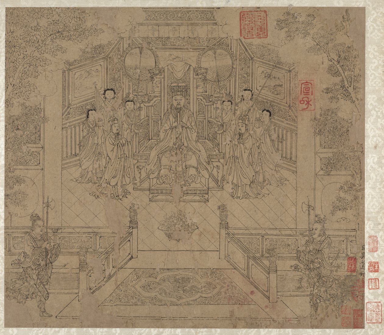 Album taoistických a buddhistických témat: Procesí taoistických božstev: List 1 od Unknown artist