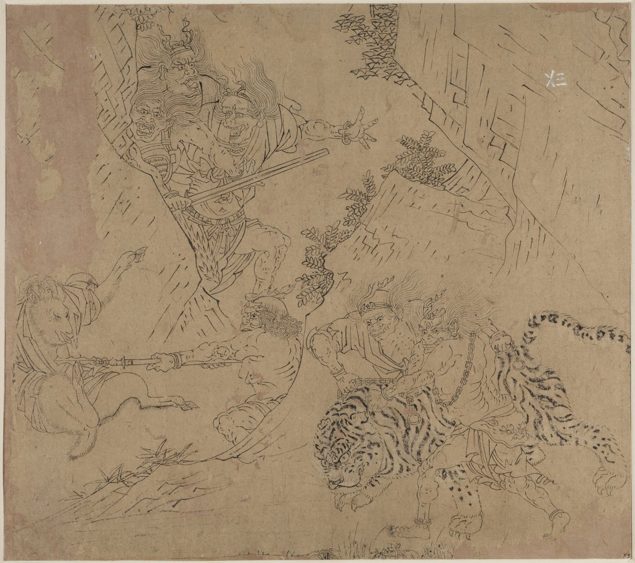 Album taoistických a buddhistických témat: Search the Mountain: Leaf 43 od Unknown artist