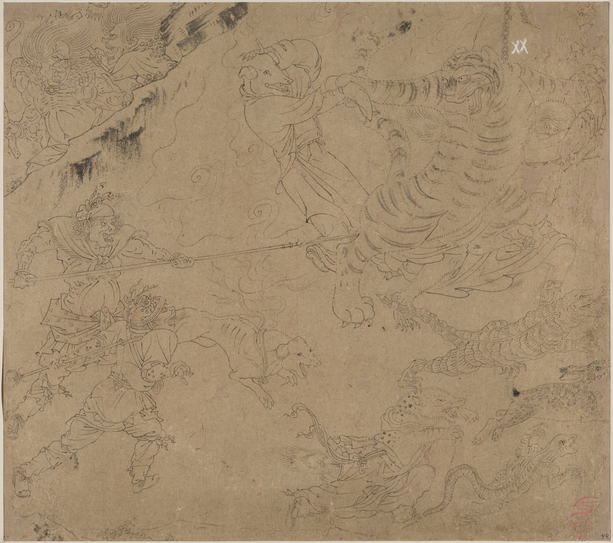 Album taoistických a buddhistických témat: Search the Mountain: Leaf 44 od Unknown artist