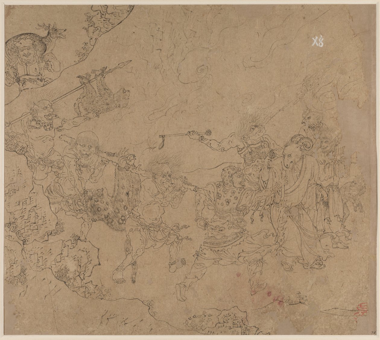Album taoistických a buddhistických témat: Search the Mountain: Leaf 45 od Unknown artist