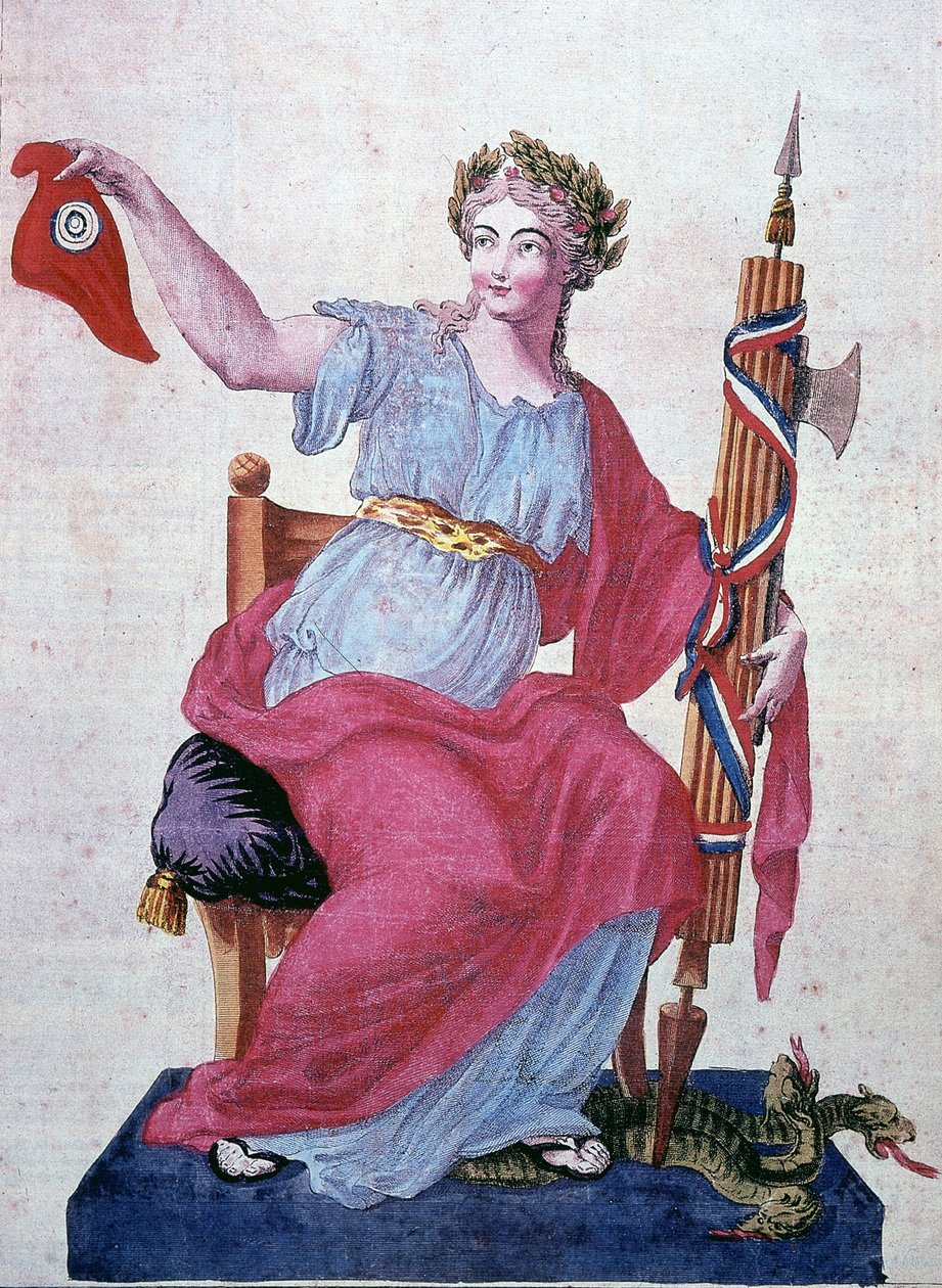 Alegorie republiky a svobody frygské čepici od Unknown artist