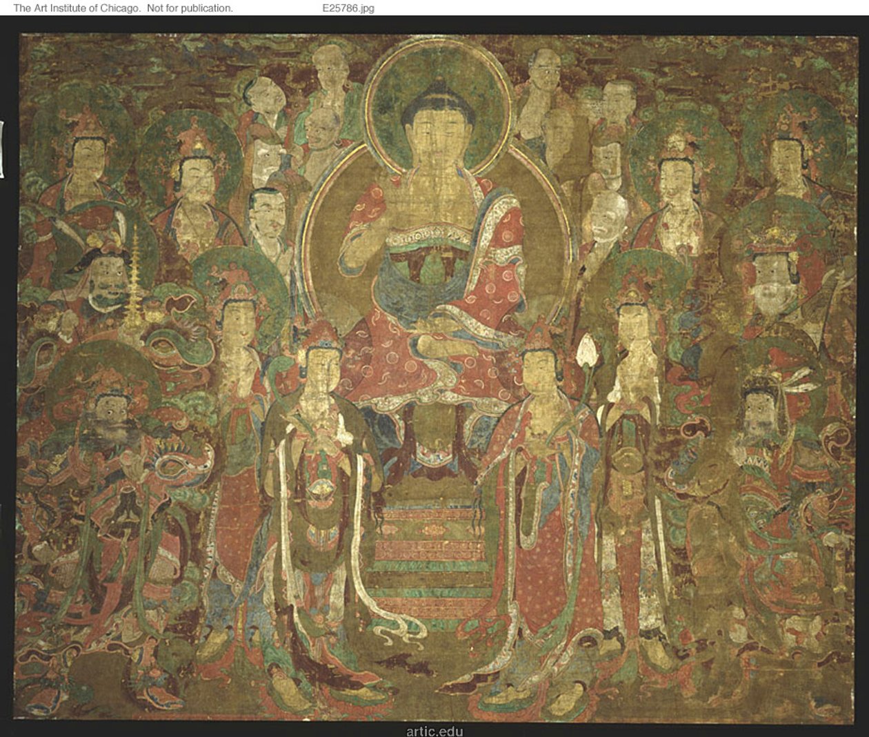 Buddha Amitabha se shromážděním 아미타불회도 od Unknown artist