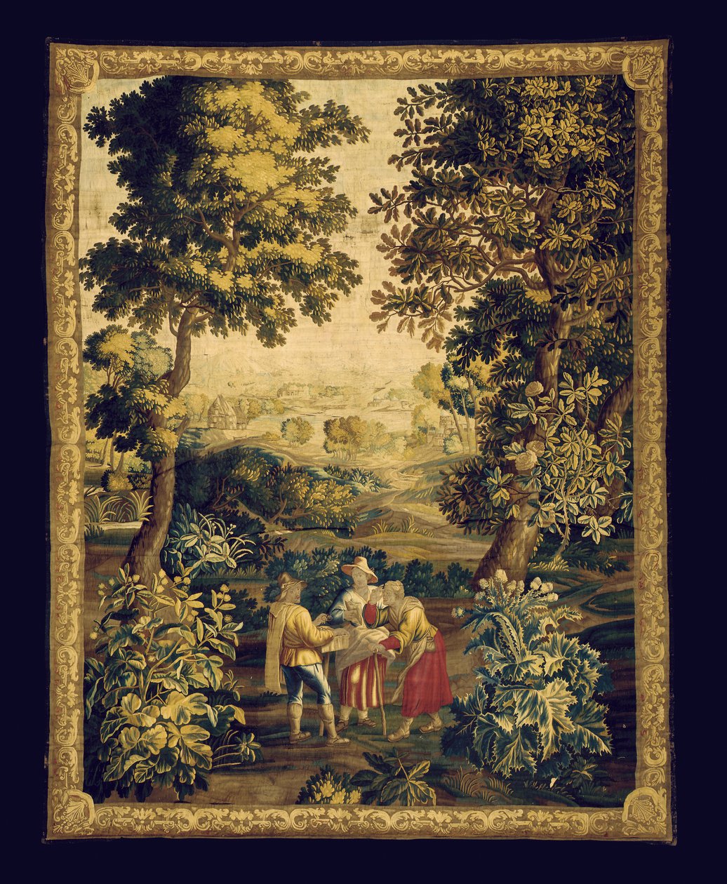 Tapisérie An Audenarde Teniers (textil) od Unknown artist