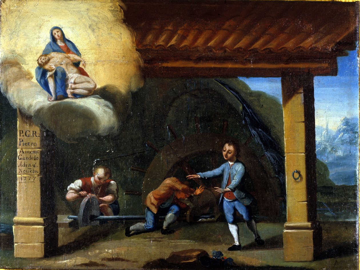 Nehoda hydraulického stroje. od Unknown artist