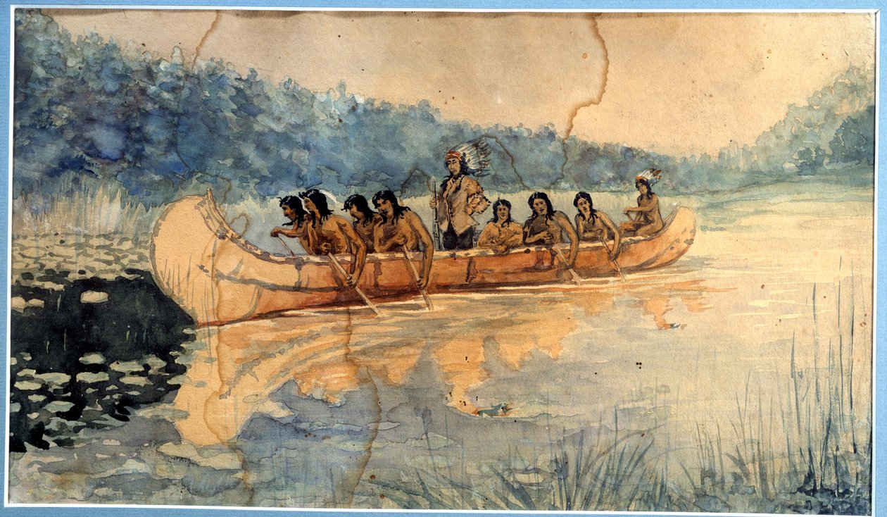 Anonymní akvarel. 19. století La Rochelle, Muzeum Nového světa od Unknown artist